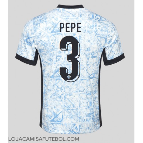 Camisa de Futebol Portugal Pepe #3 Equipamento Secundário Europeu 2024 Manga Curta